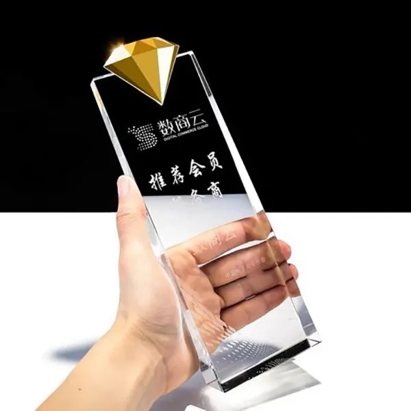 Personalized Crystal Diamond Trophy 10