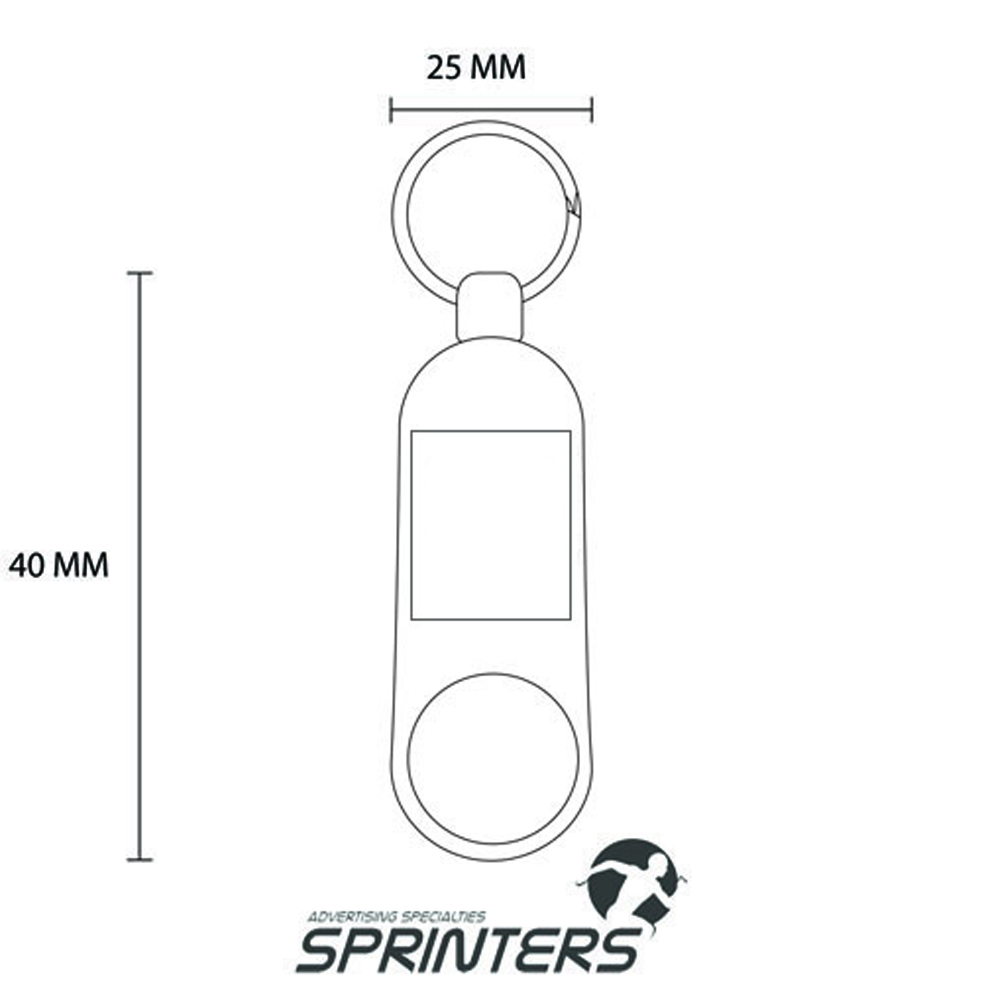 Metal Bottle Opener Compass Keychain 1