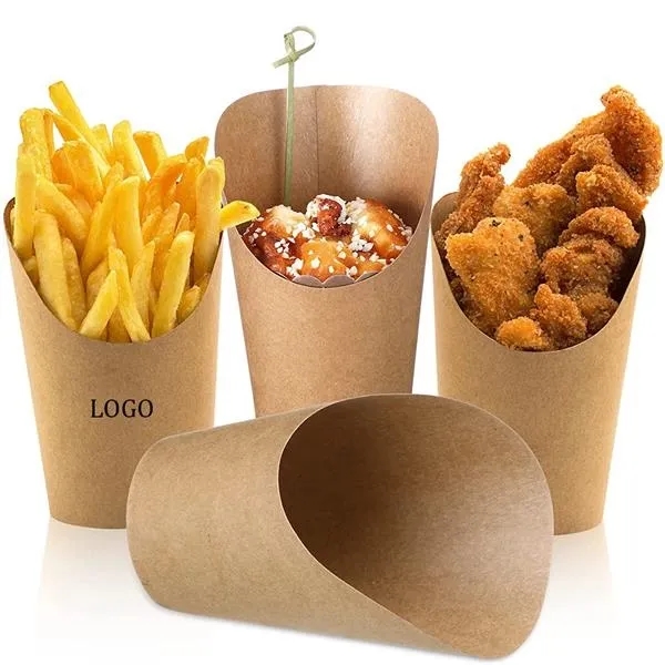 Kraft Paper French fry Boxes 4