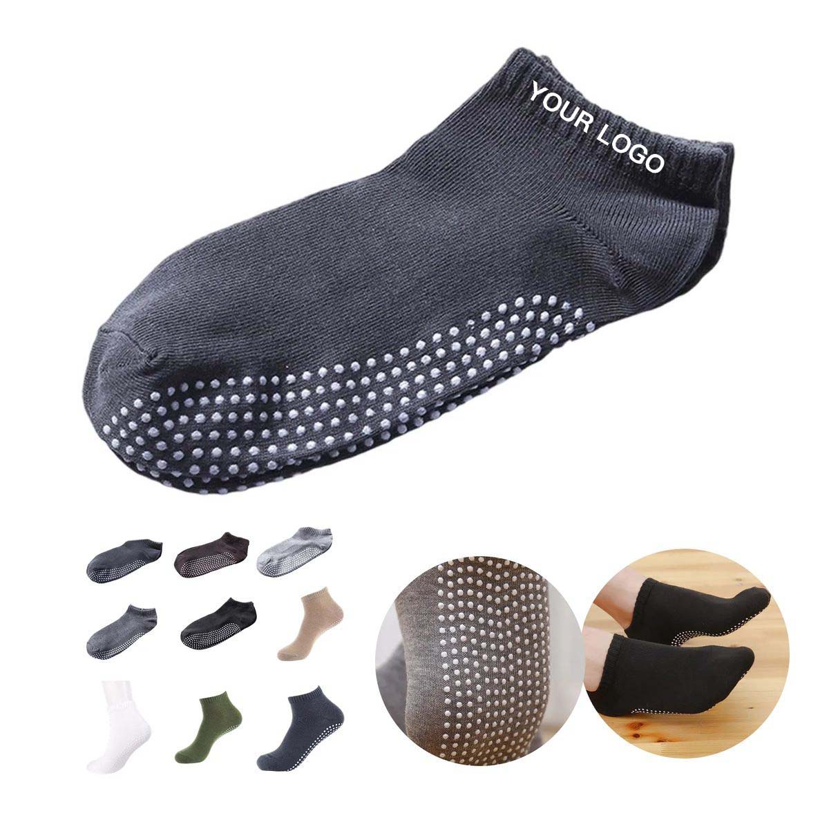 Durable Yoga Socks with Anti Slip Dots 5