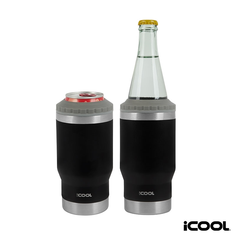 iCOOL® Oswego 14 oz. Double Wall Stainless Steel Can Cooler / Tumbler 7