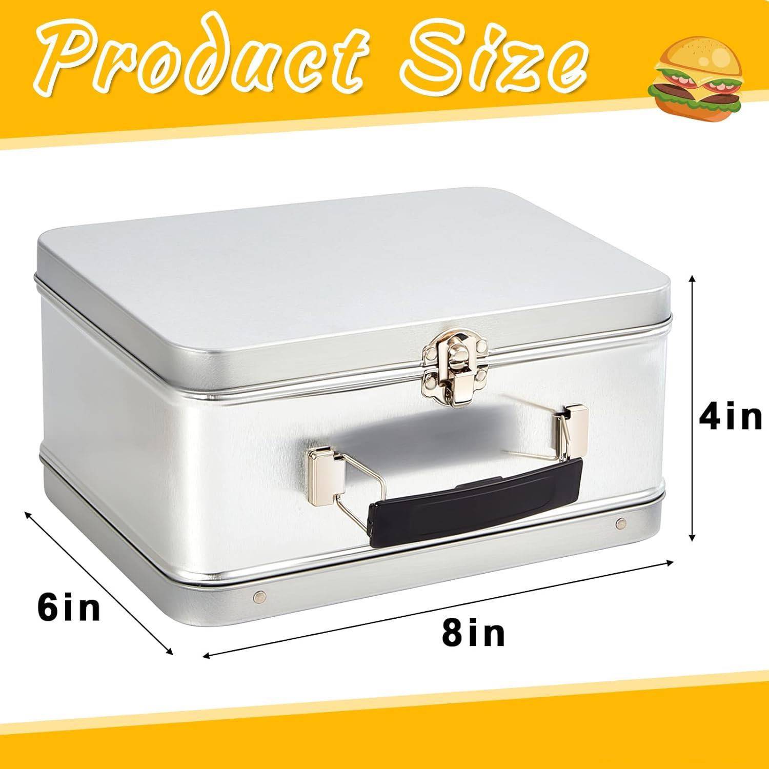Tinplate Lunch Box W/ Handle 3