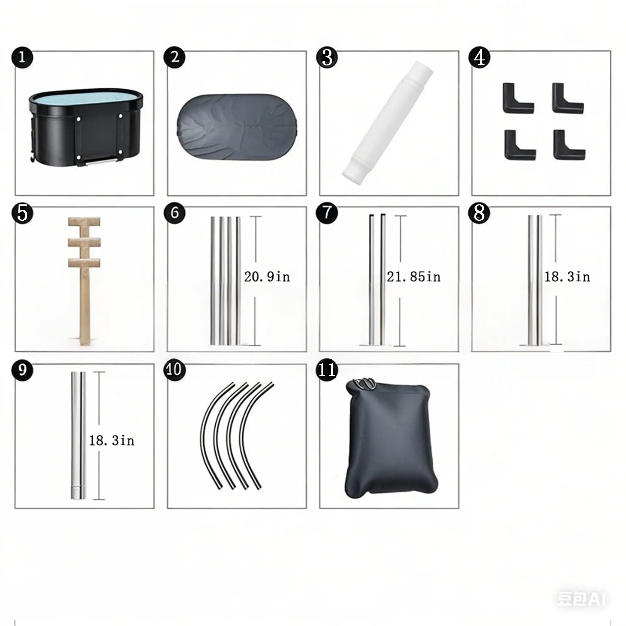 MOQ 1 FoldSpa Portable Foldable Bathtub Custom Logo 3