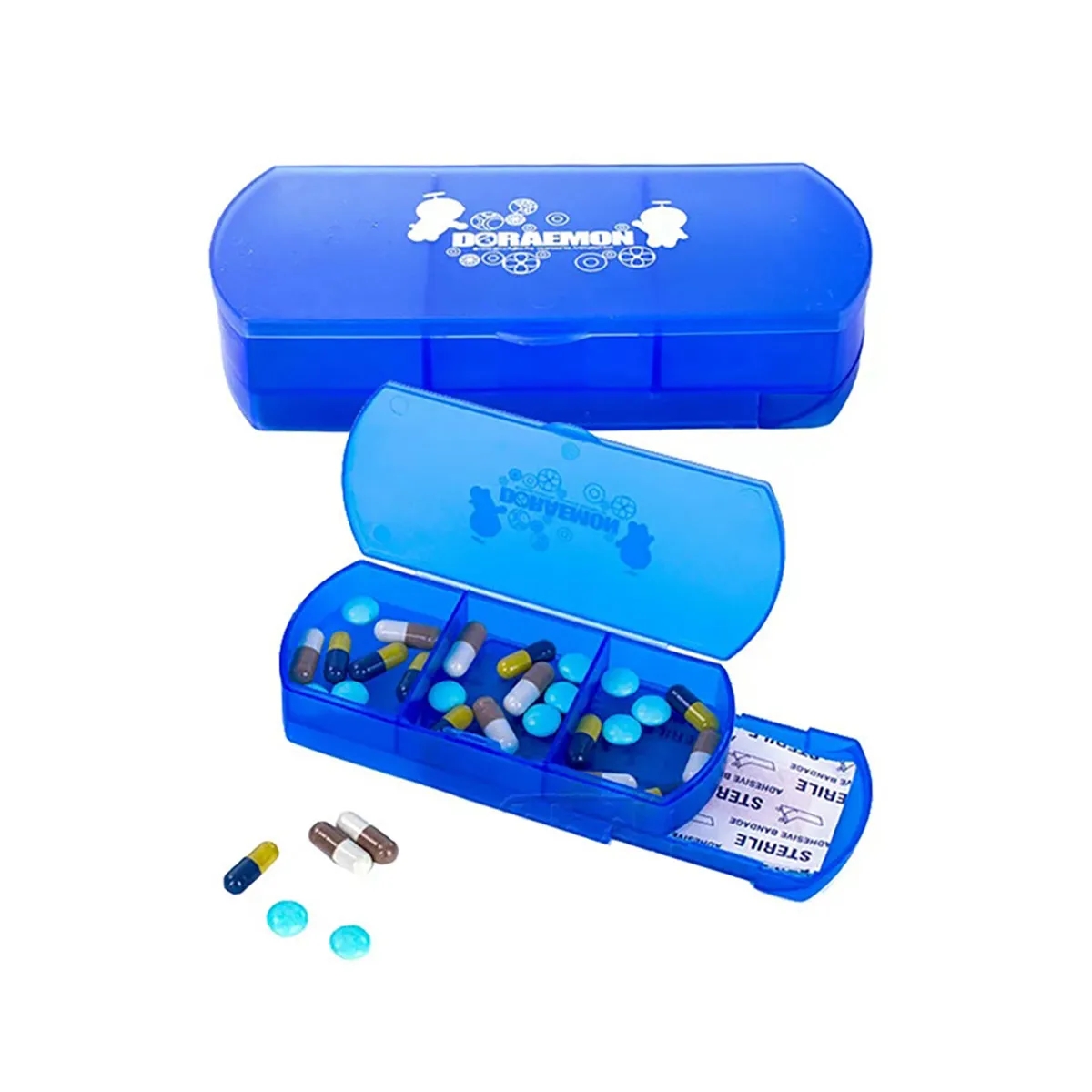 Double Layer Pill Organizer Daily Vitamin Medicine Box 5