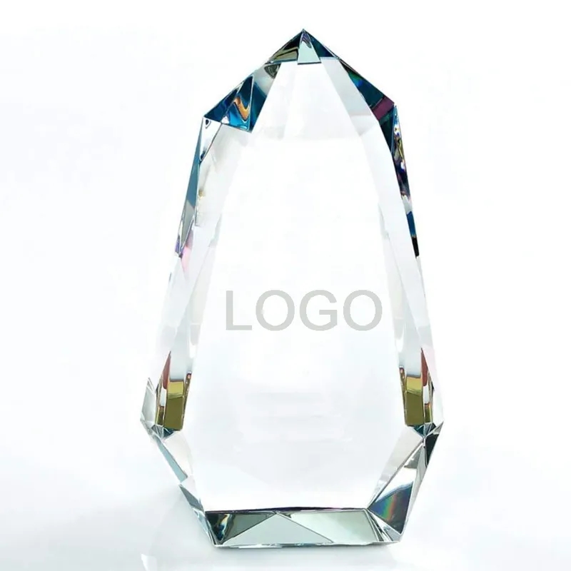 Engraved Luminary Prism Crystal Trophy 3
