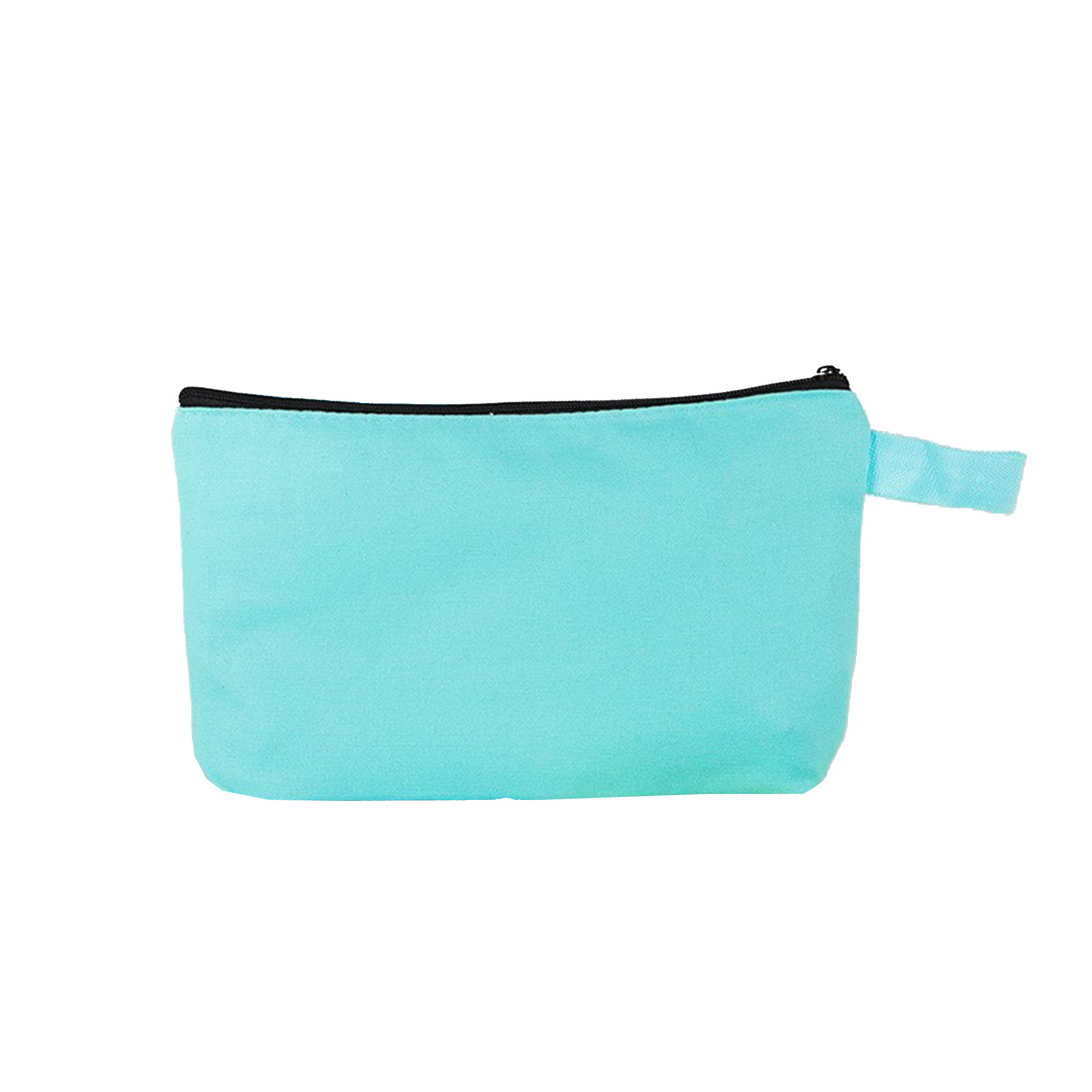 Candy Color Canvas Pencil Case Zipper Handheld Pouch 6