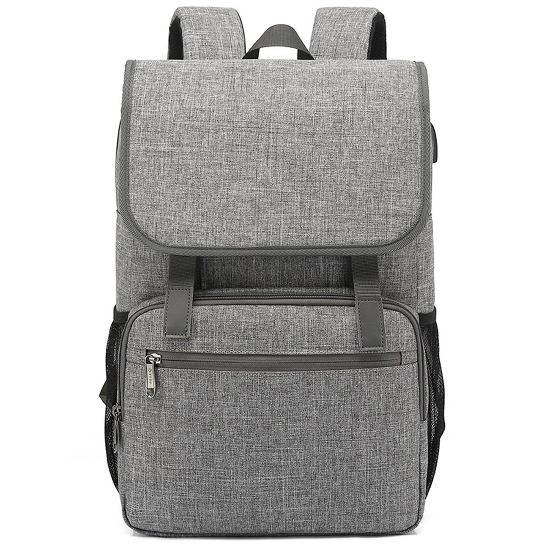 Polyester backpack waterproof with USB charging port 7