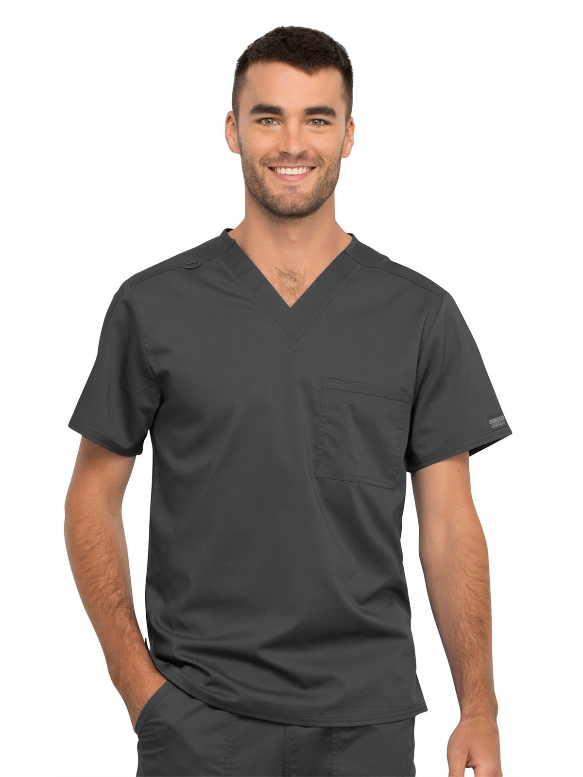 Cherokee - Workwear Revolution - Unisex 1-Pocket Tuckable V-Neck Top 20