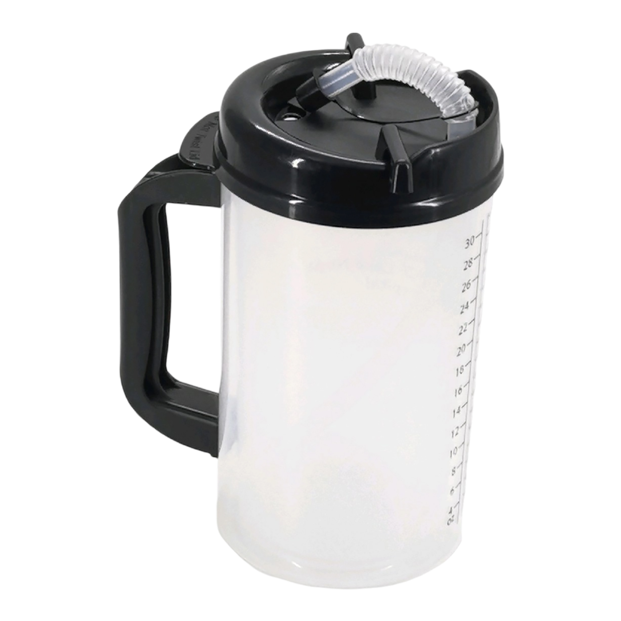 30 Ounce Double Wall Measurement Mug With Lid Straw 4.3" Length x 7.7" Height 6
