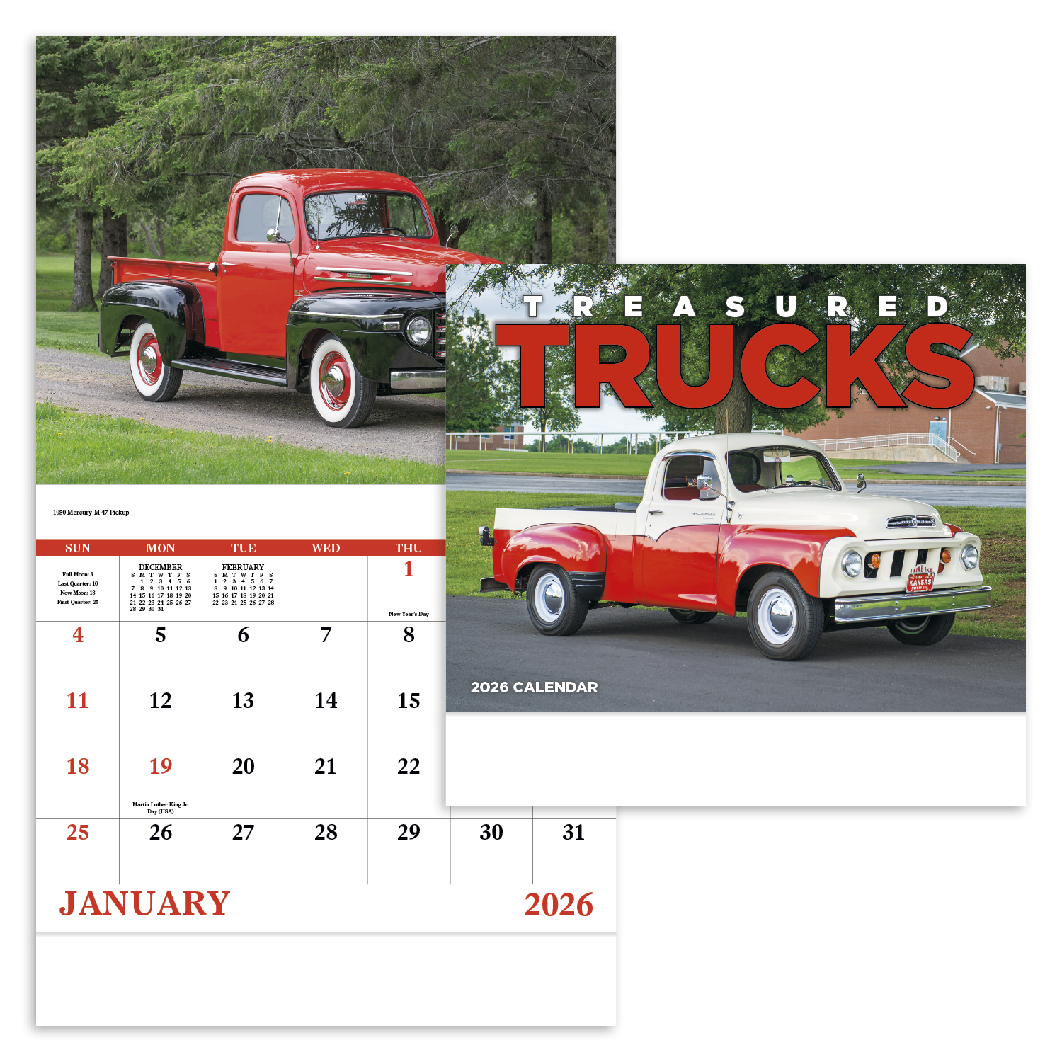 Good Value™ Treasured Trucks - Stapled Calendar 38