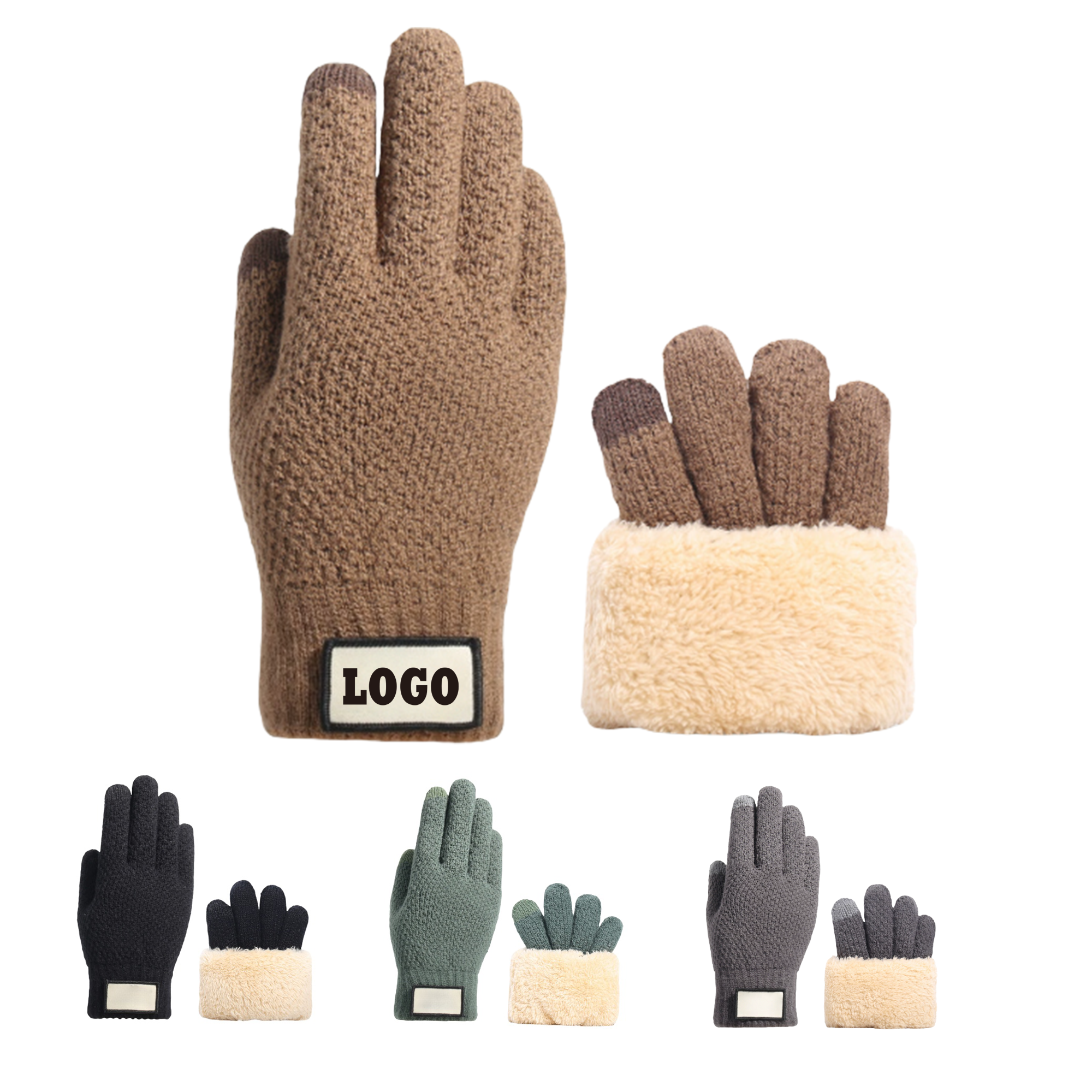 TouchScreen Cold Weather Plush Gloves 2