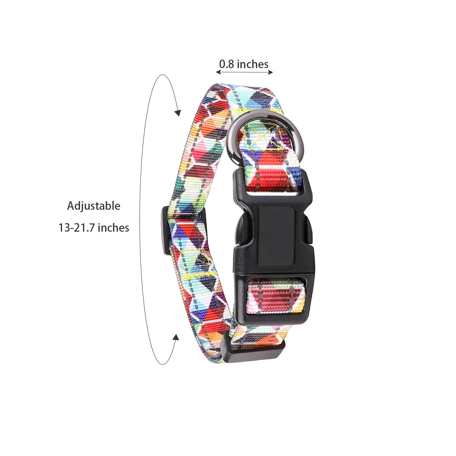 Dog Reflective Walking Leash Collar Set 4