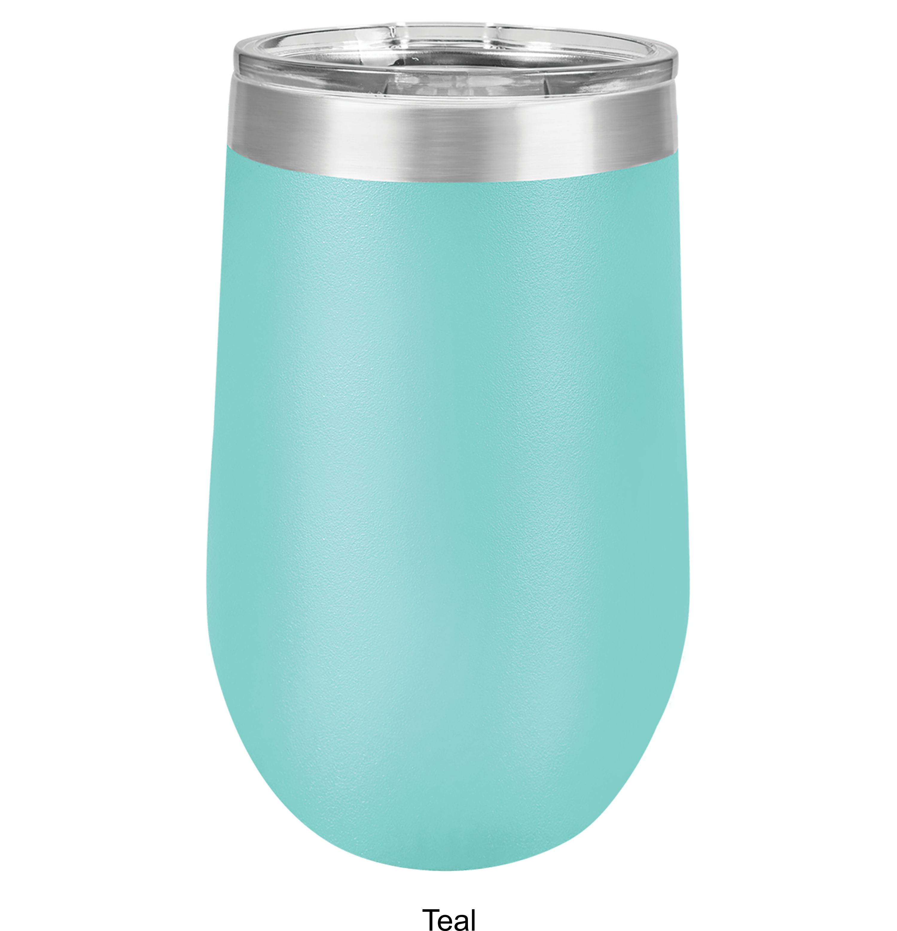 16 Oz. Polar Camel Stemless Wine Glass w/Lid Stainless Steel 9