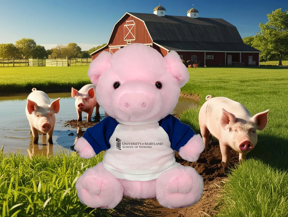 9" Plush Buddies Stuffed Pig 20