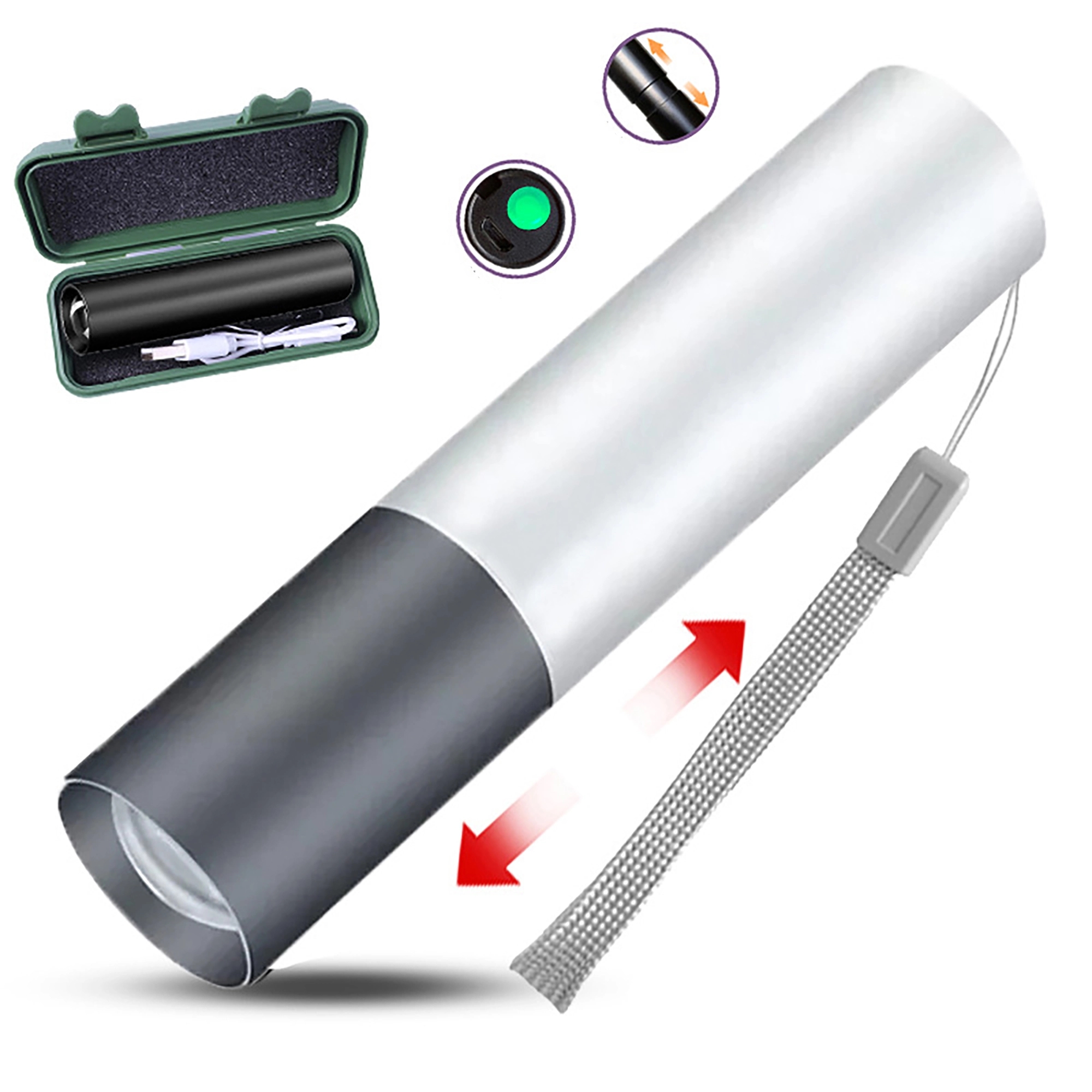 Multifunctional Portable Rechargeable Flashlight 5