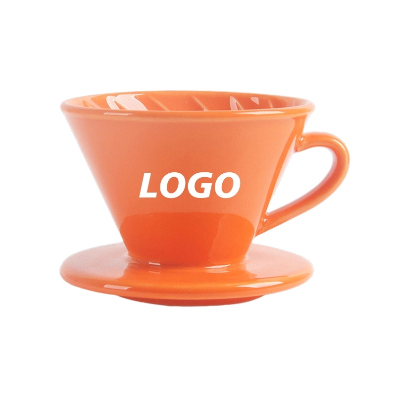 Custom Ceramic Over Coffee Brewing Filter Cone 1