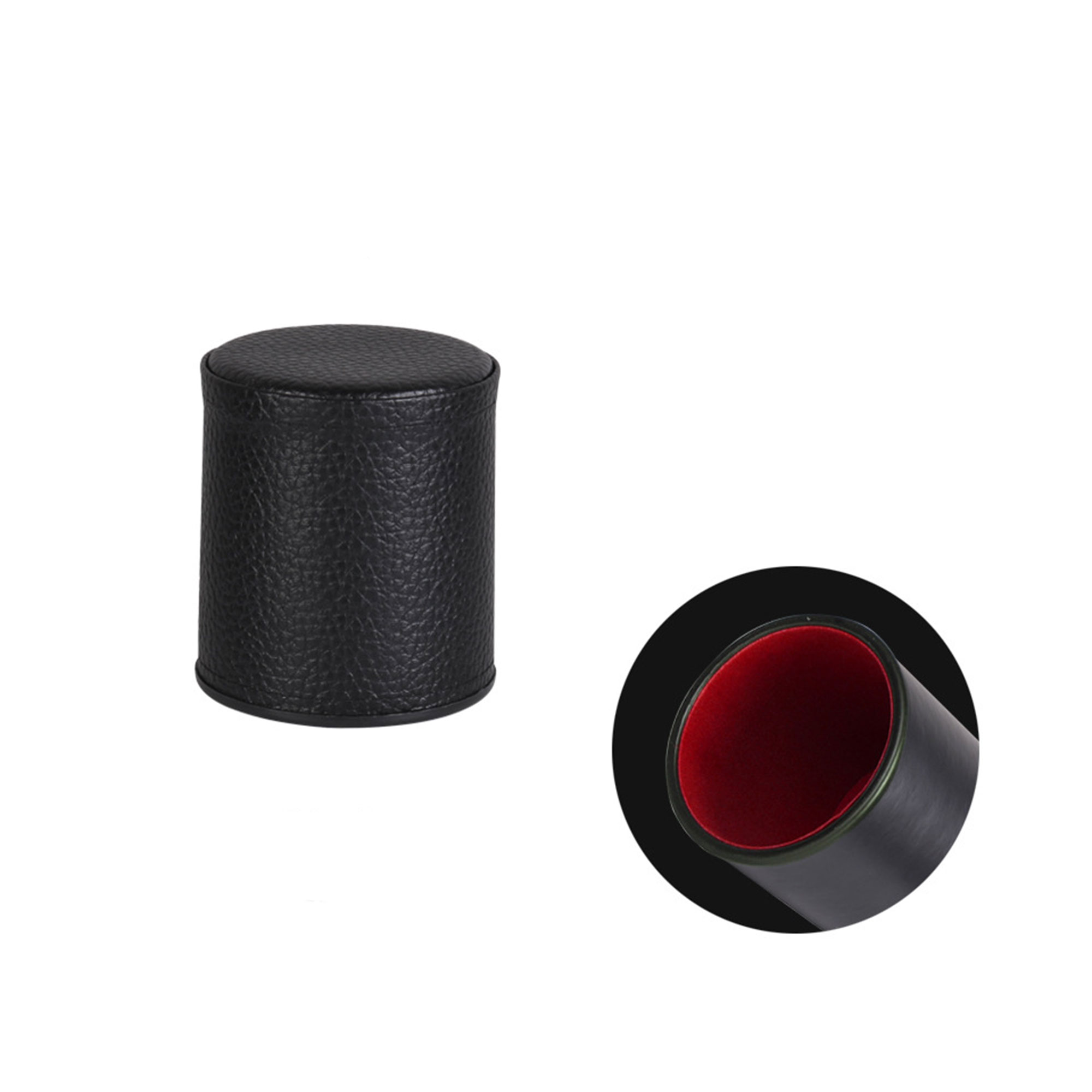 Black Leather Dice Cup 6