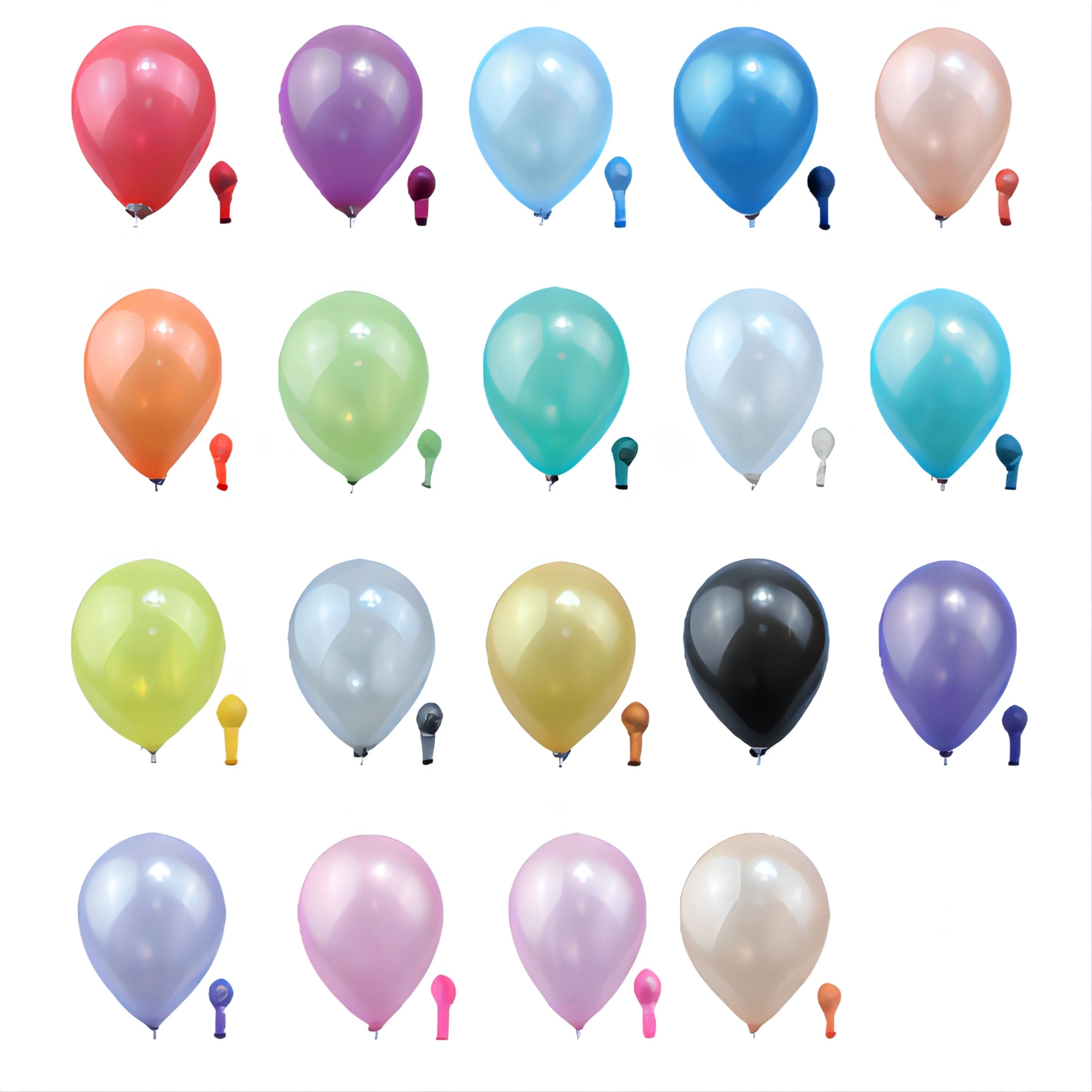 MOQ 100pcs 10 Inches Rainbow Latex Balloon 27