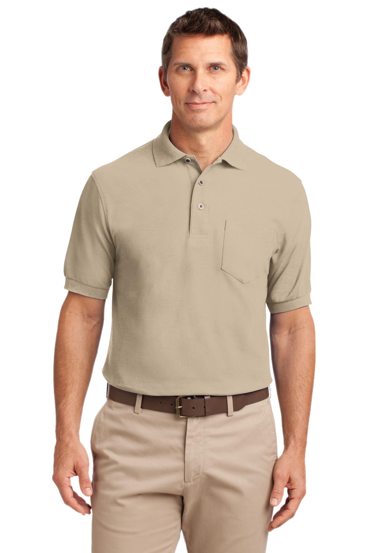 Port Authority Silk Touch Polo with Pocket. K500P 45
