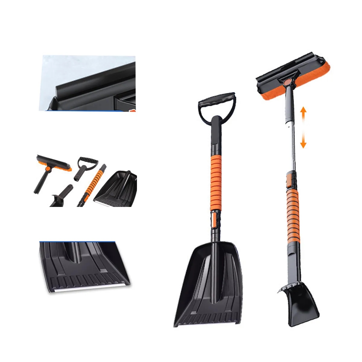 Extendable Snow Brush And Ice Scraper Auto Tool 2