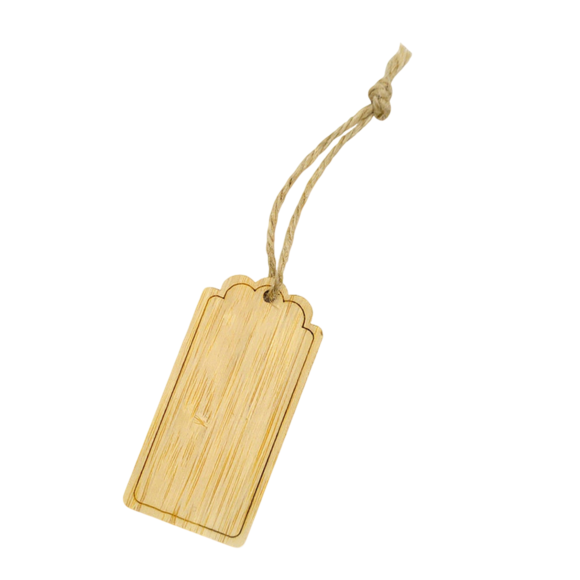 Bamboo Bookmark Tag Blank 1.4" Length X 2.7" Width 3