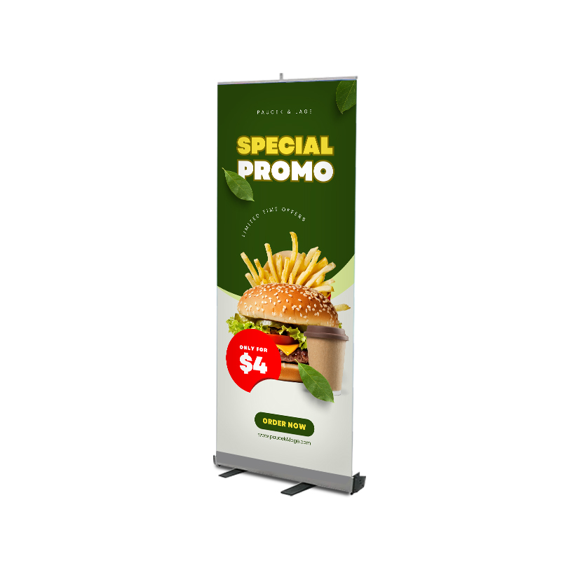 33"W x 80"H Monza™ Fx Retractable Banner Stand Kit, Fabric 1
