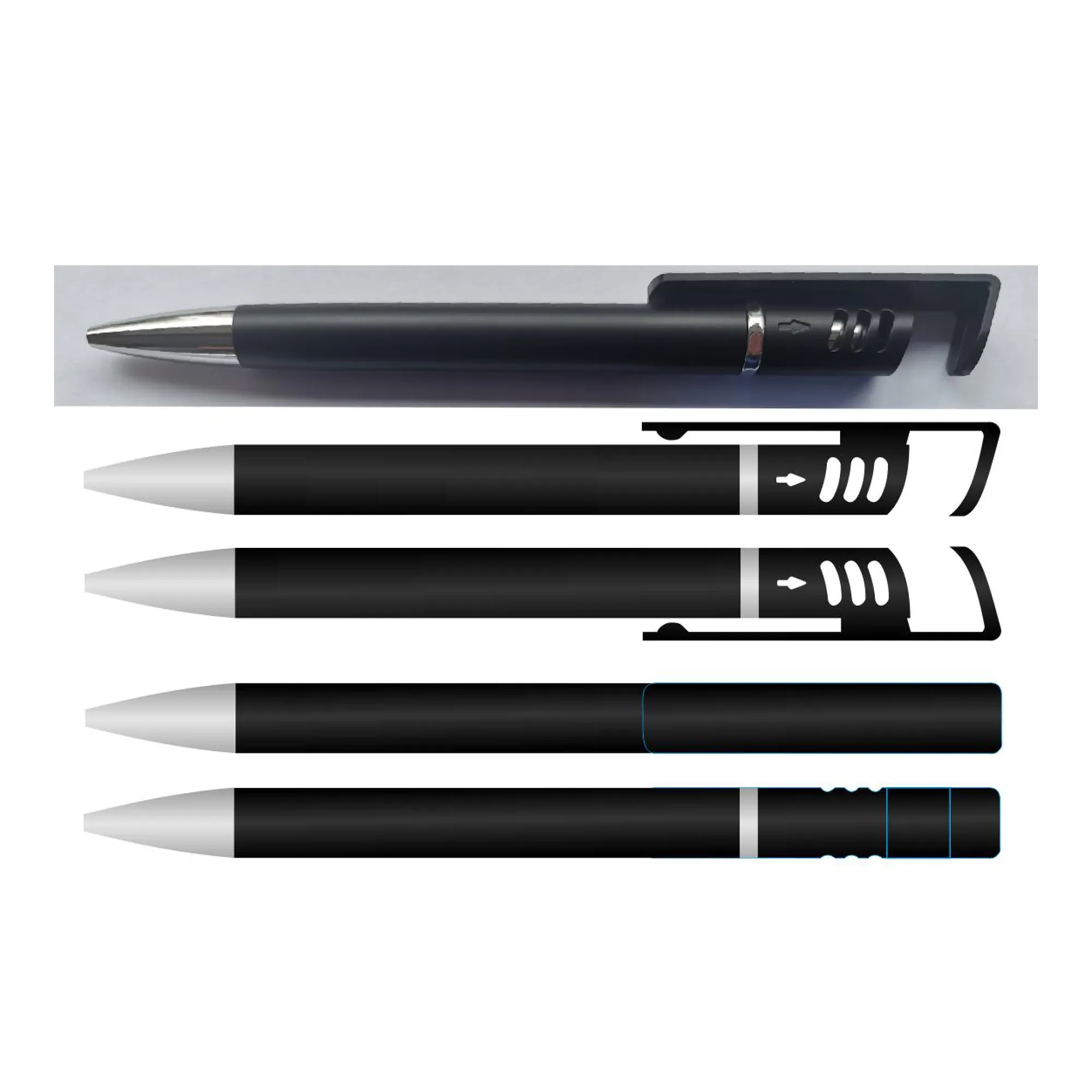 Phone Stand Pen With Touch Screen Stylus 3
