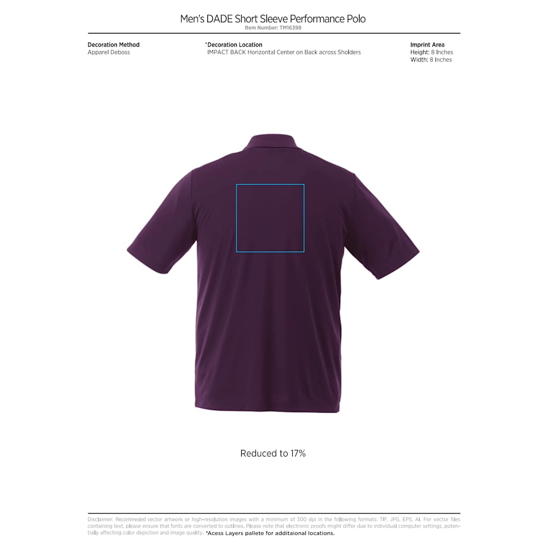 Men's DADE Short Sleeve Polo 984