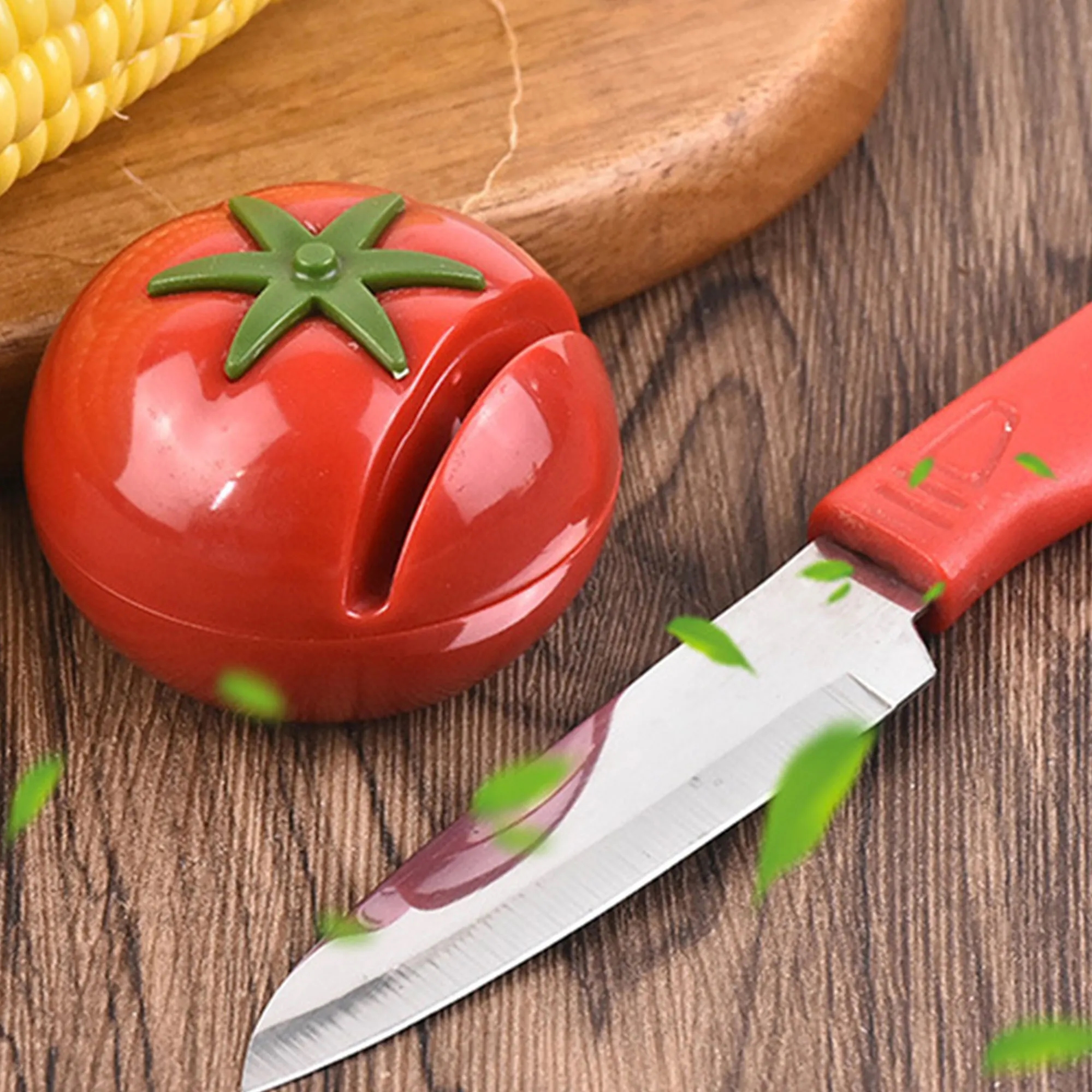 Portable Tomato Design Knife Sharpener 2