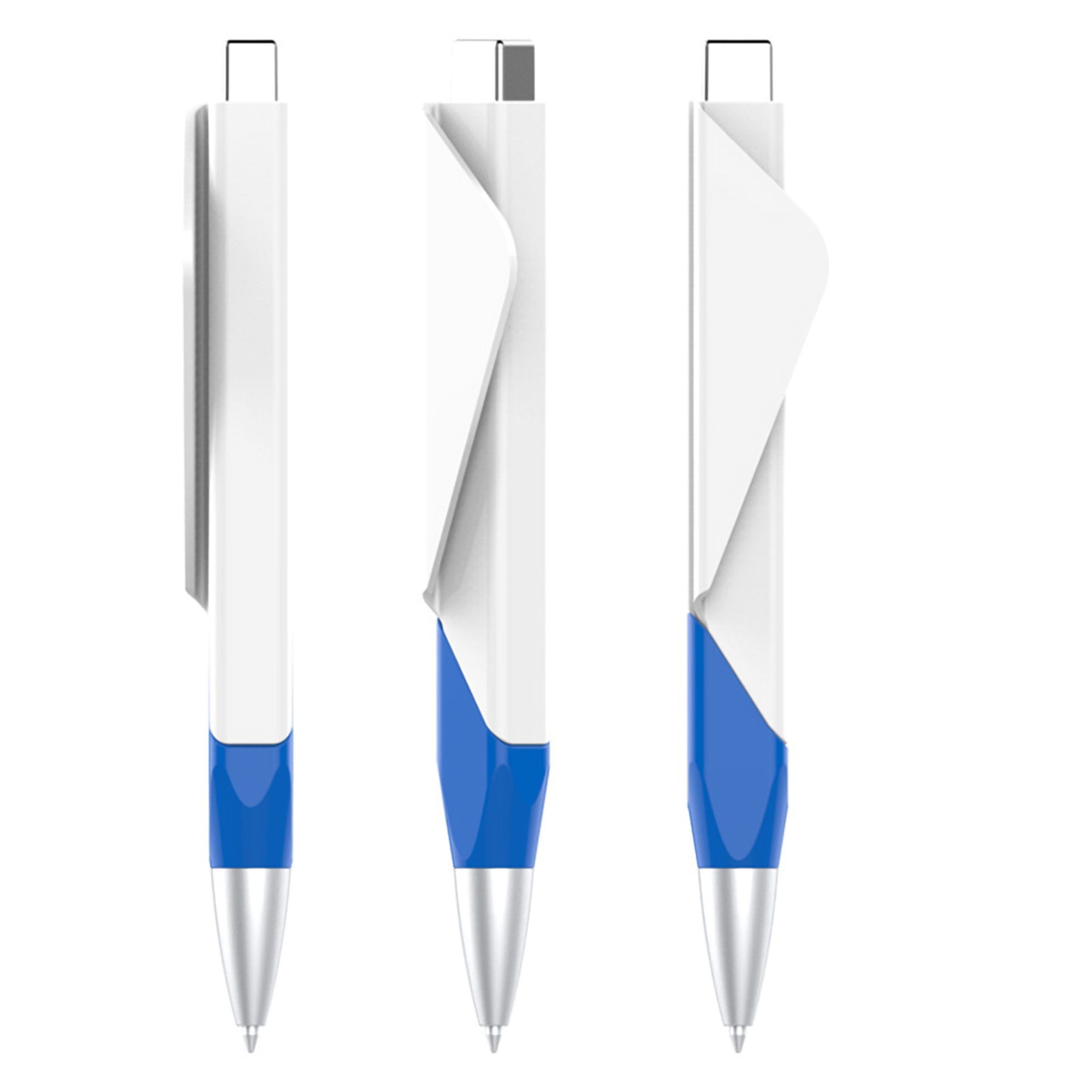 White Retractable Ballpoint Pen 2