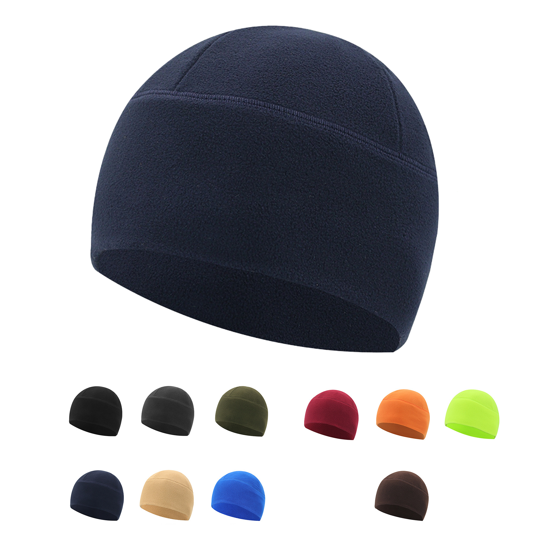 Thermal Skull Cap Ears Warm Helmet Liner Beanie 2