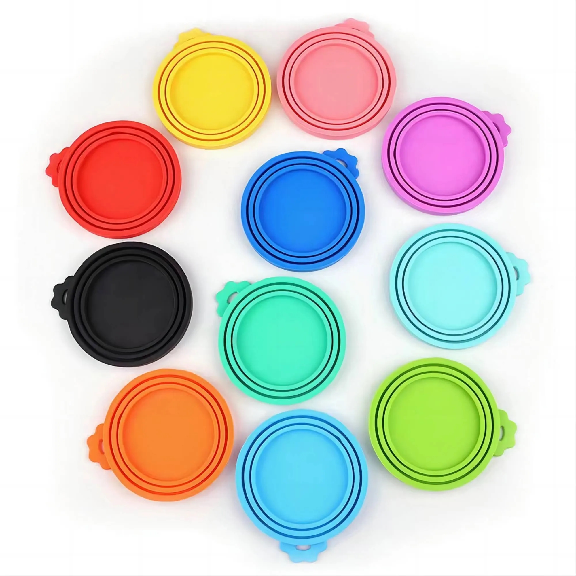 MOQ 50 Reusable Silicone Cover Pet Food Can Lid 5