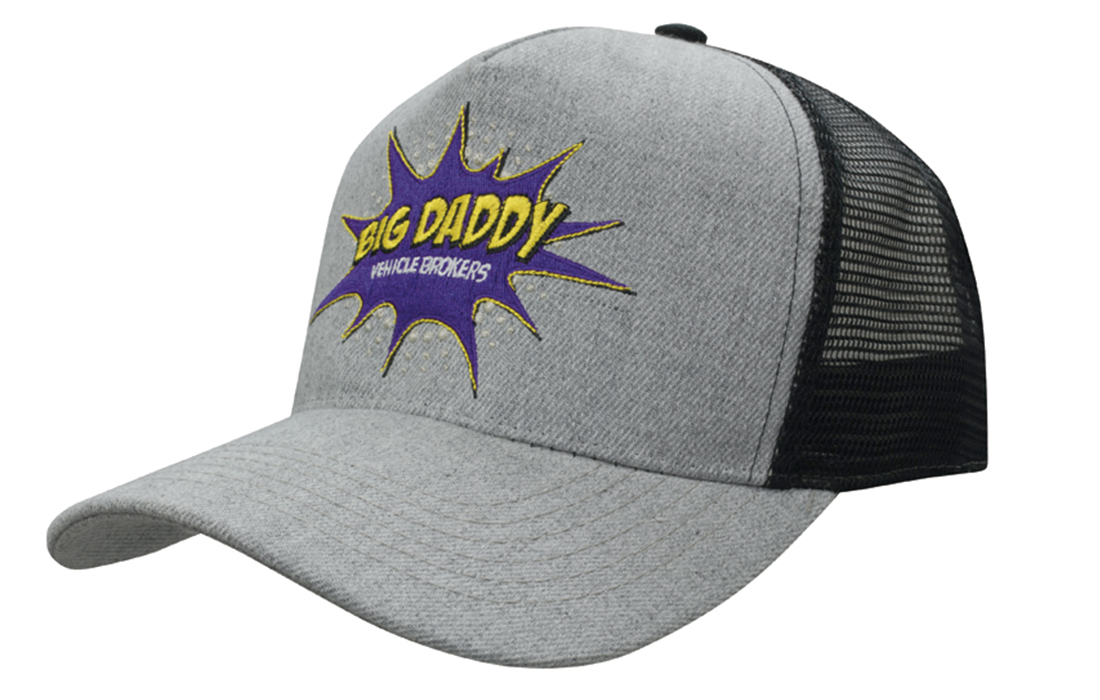 Grey Marle American Twill With Mesh Back 2