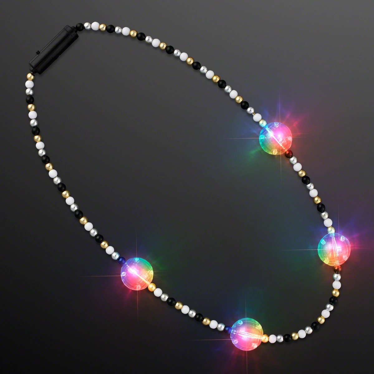 Multicolor Light Beads Party Necklace 2