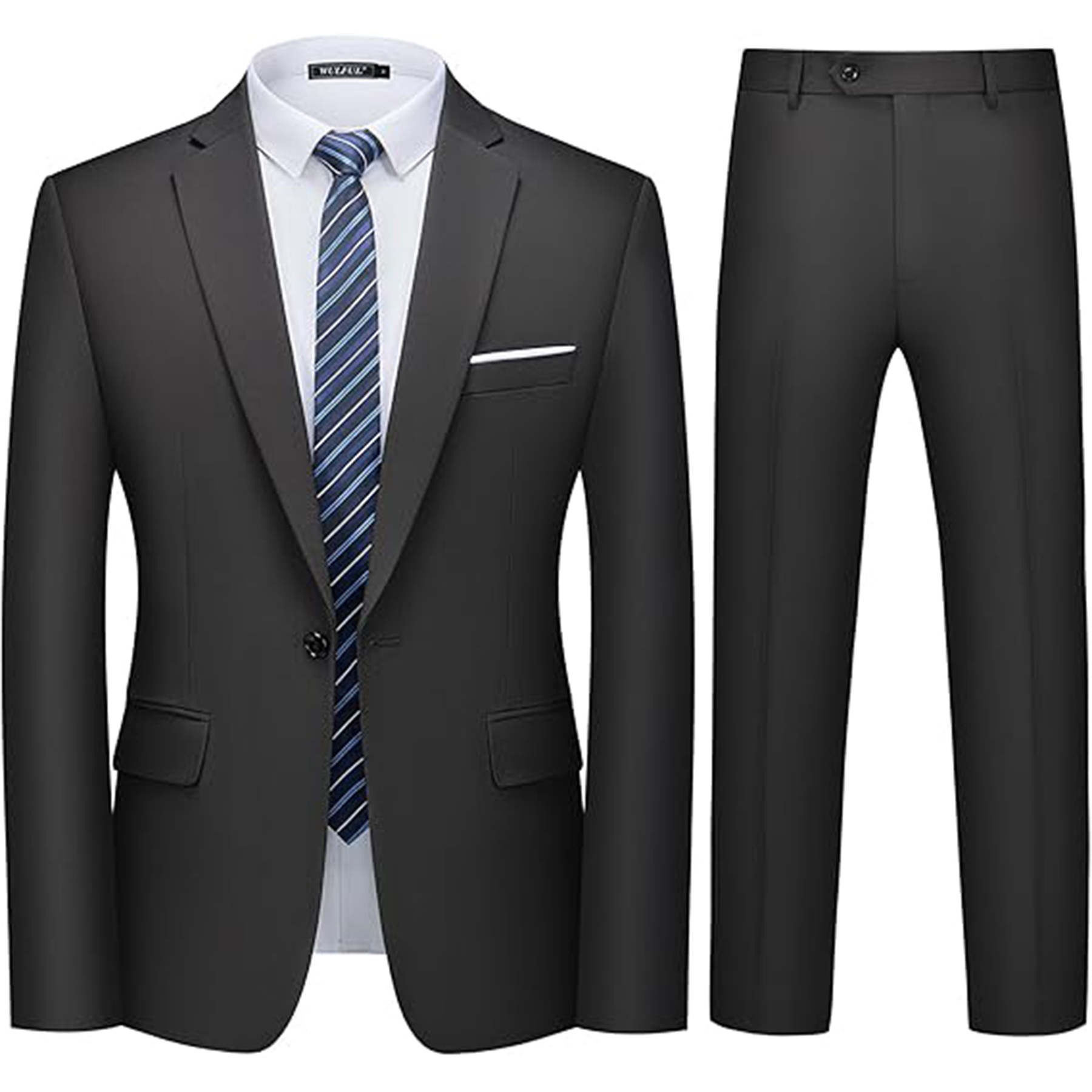 Men 2 Piece Slim Fit Suit Set 15