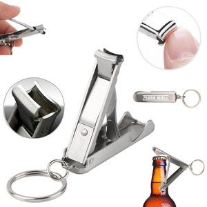 Water Drop Nail Clippers With Bottle Opener Key Ring 3