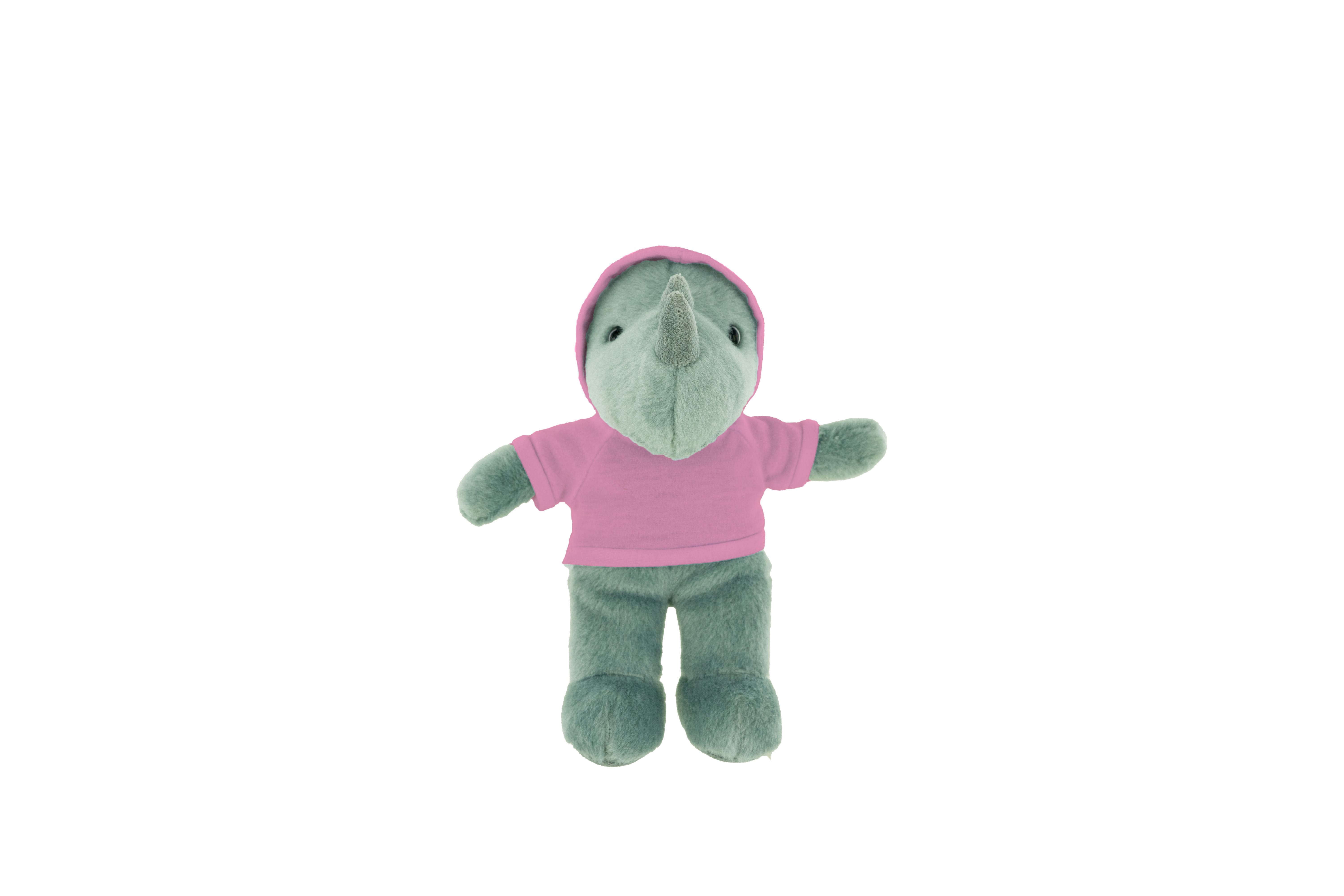 Plush Rhino with Hoodie 9