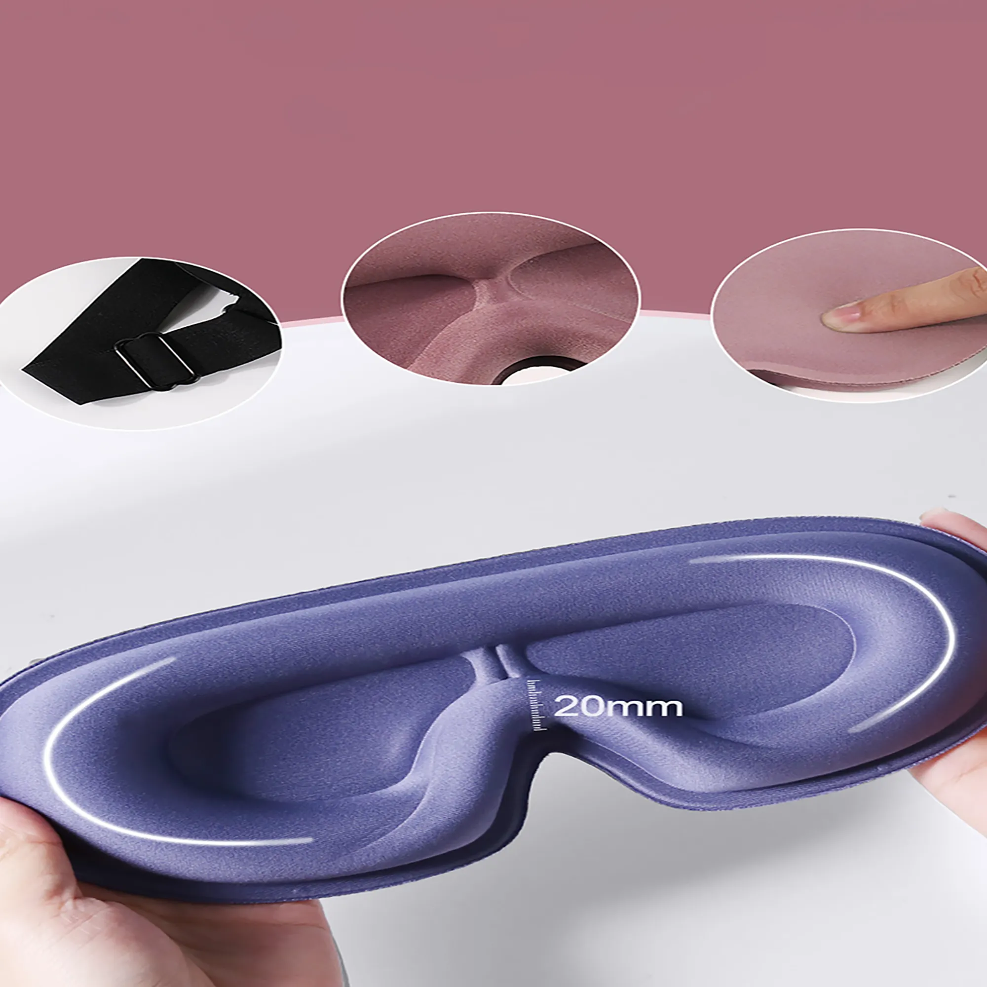 3D Contoured Cooling Sleep Mask 5