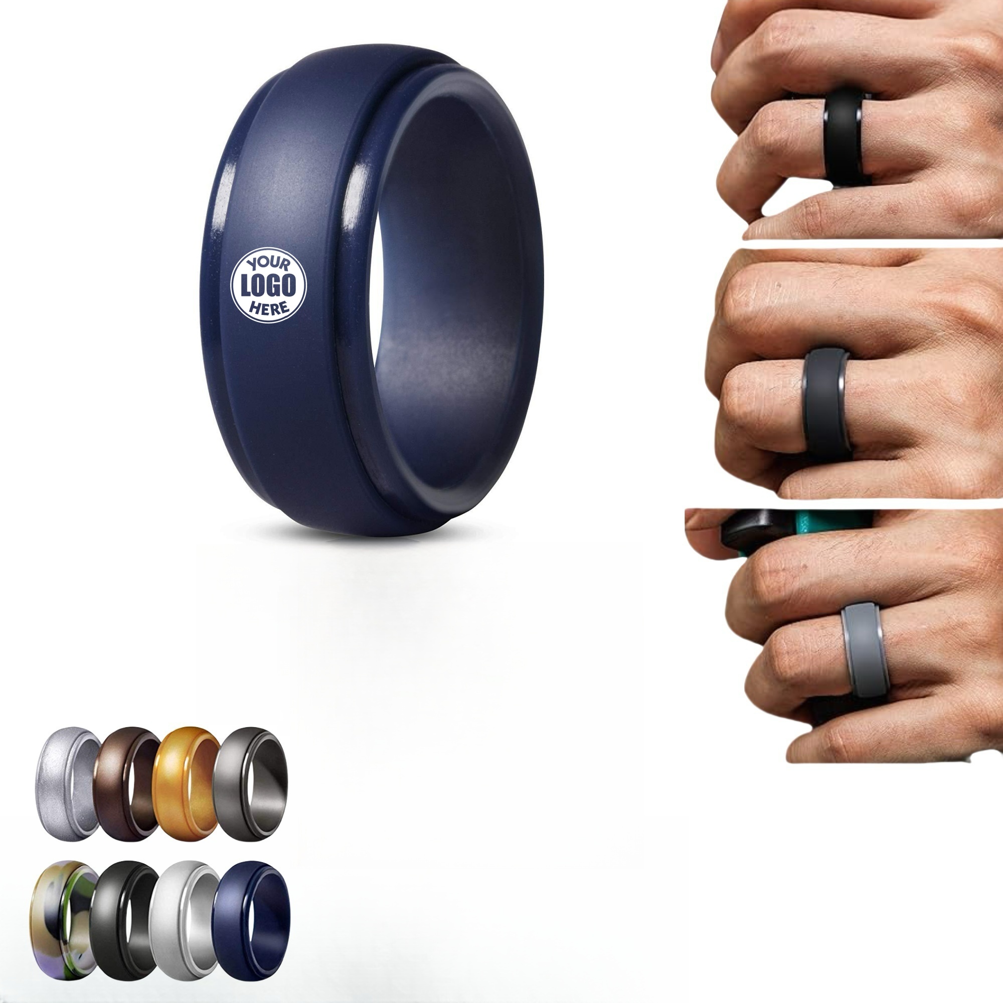 Mens Silicone Wedding Rings 7Rings-14Rings 2