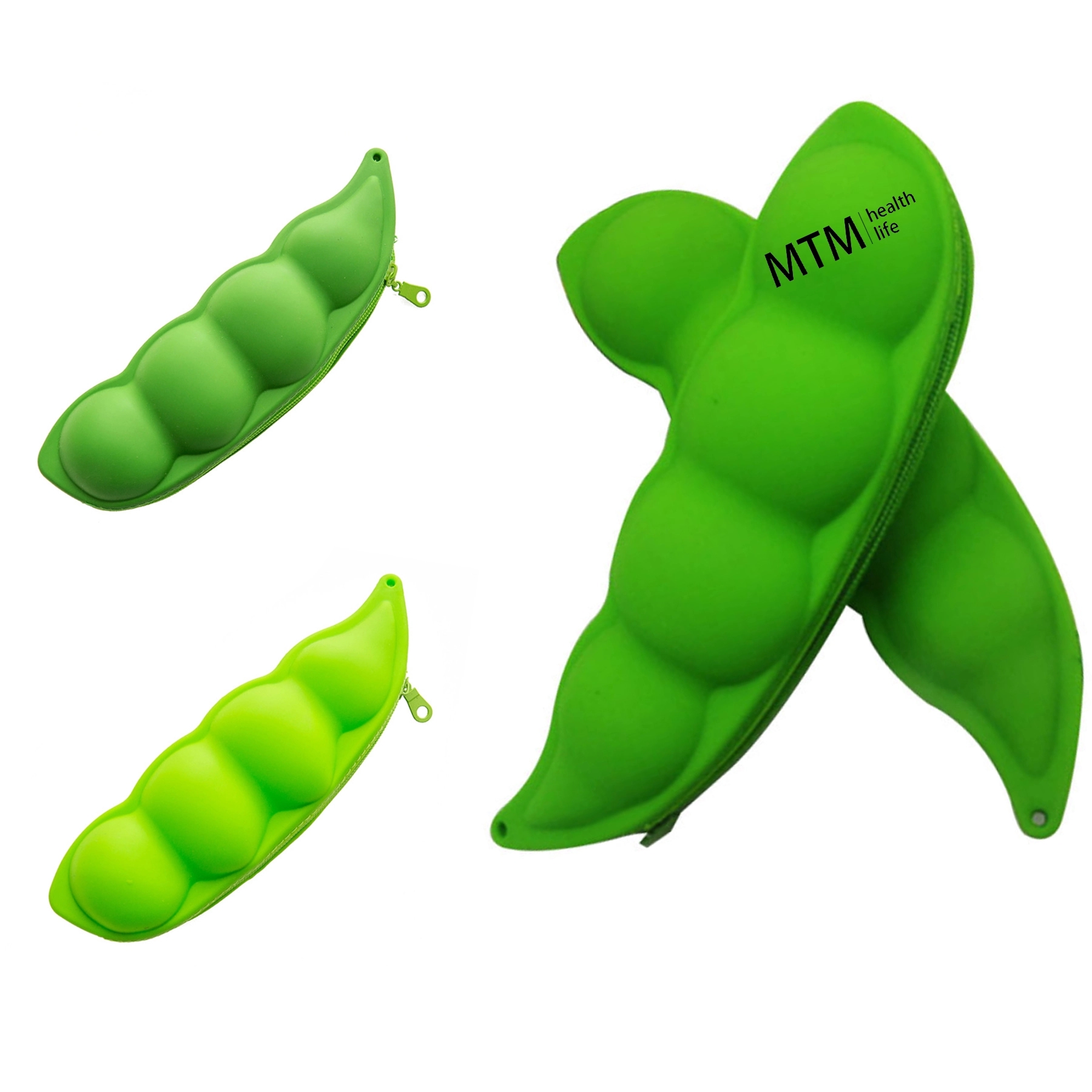 Creative Students Silicone Pea Pod Pencil Pouch 2