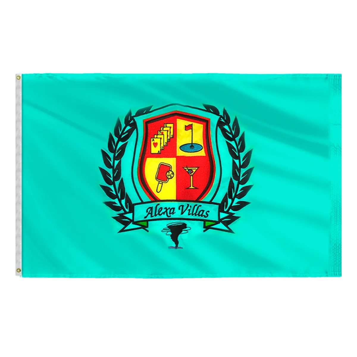 Applique & Embroidered Flag 5' x 8' Nylon 1