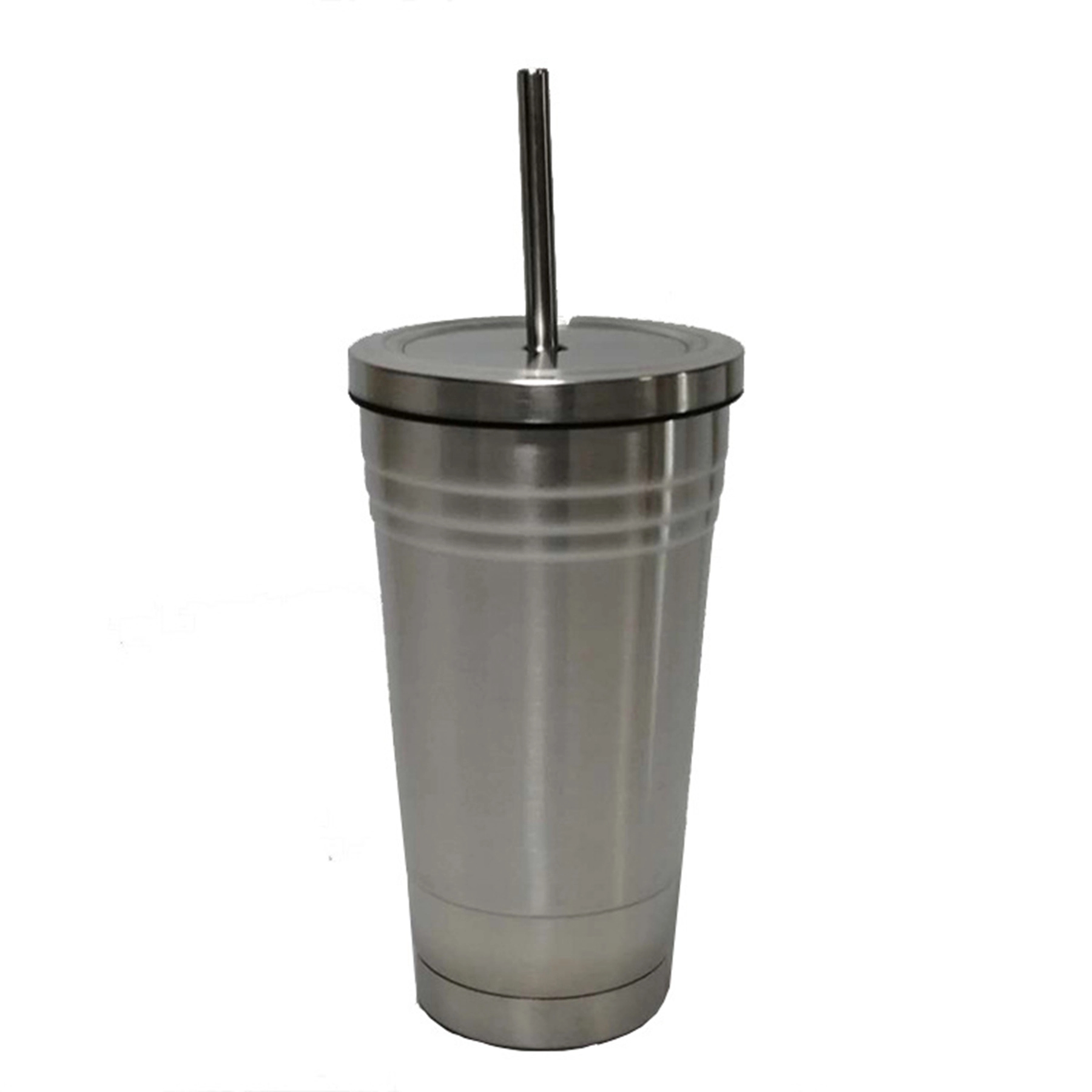 17 oz Stainless Steel Tumbler with Straw 6