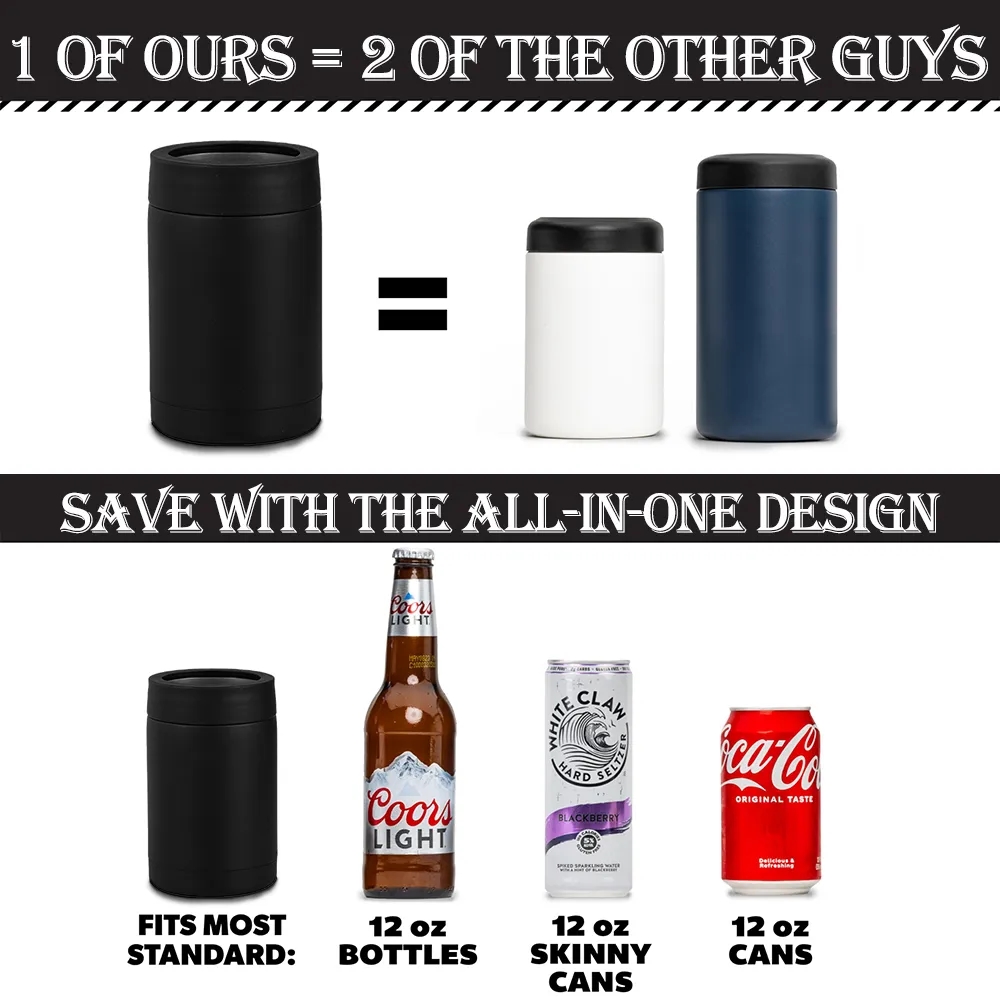12 oz Vacuum Insulated Can and Bottle Cooler 2