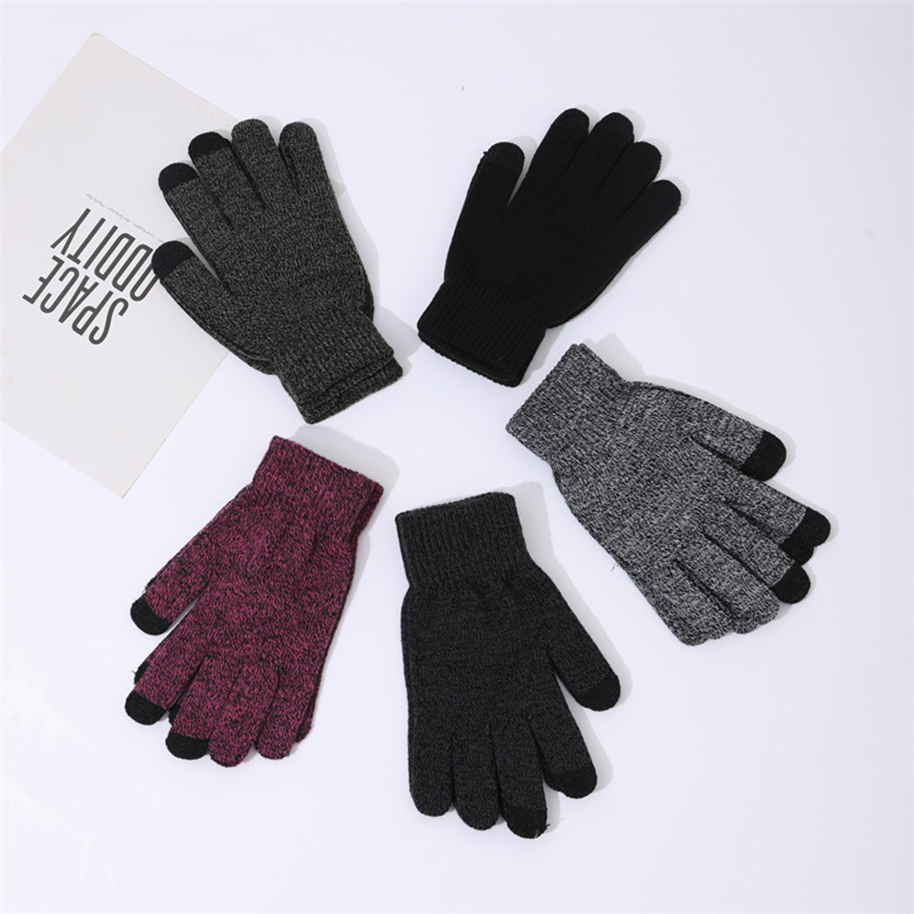 Beanie Hat Scarf and Glove Set 4