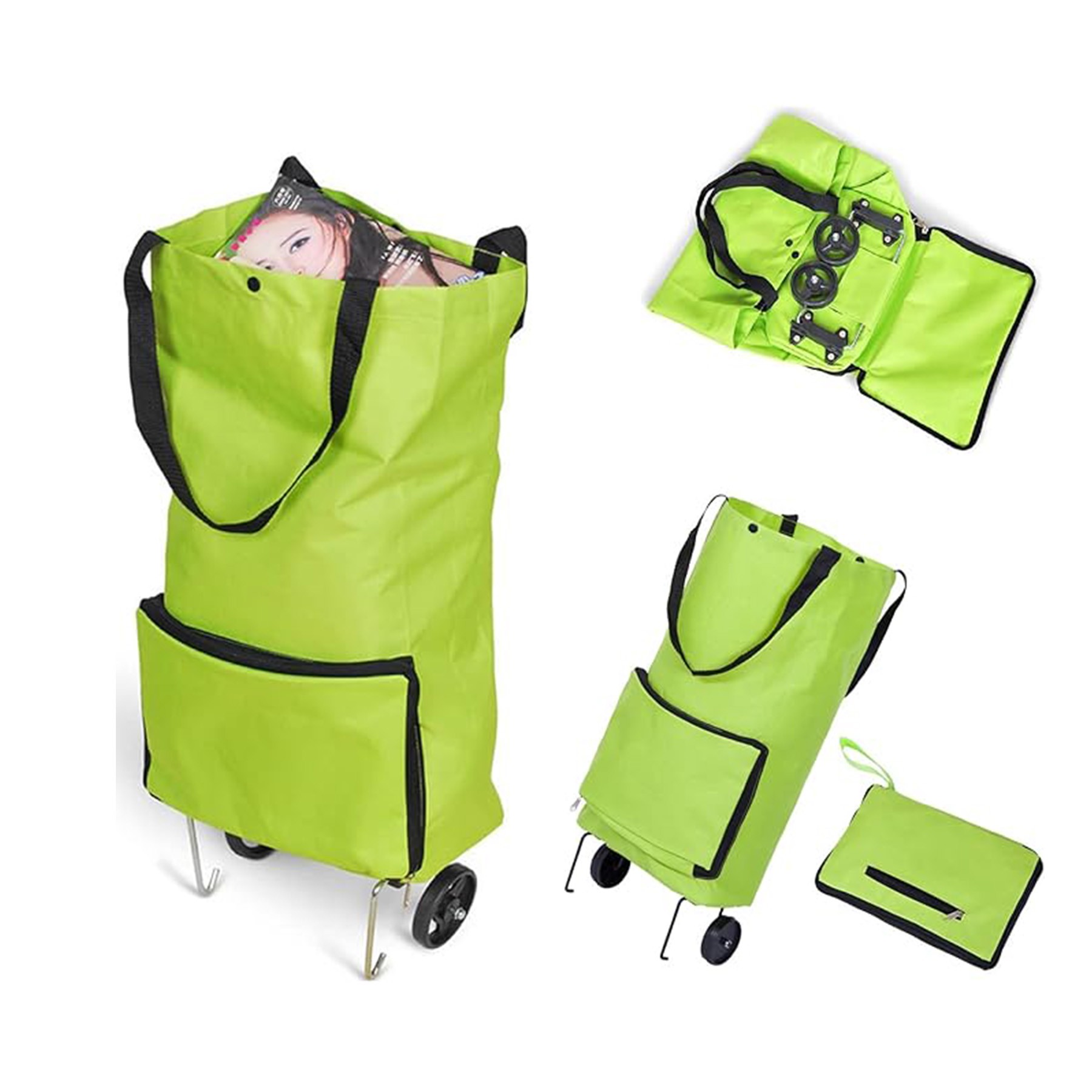Folding Shopping Bag With Wheel 4