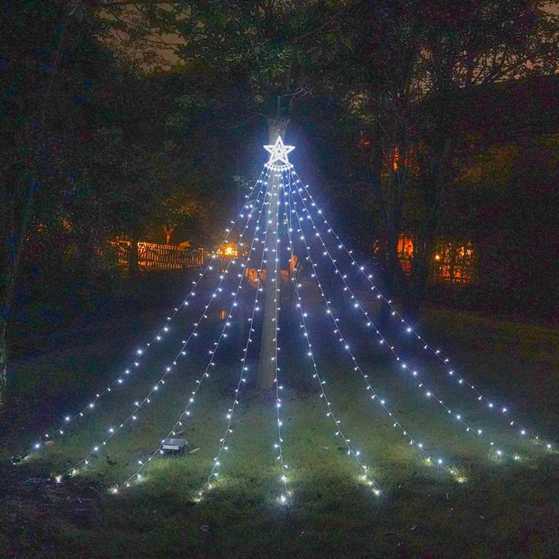 outdoors Christmas Decorations Star Lights 3