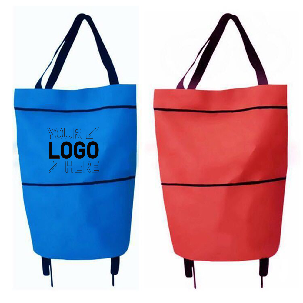 Tug pack folding portable shopping cart
