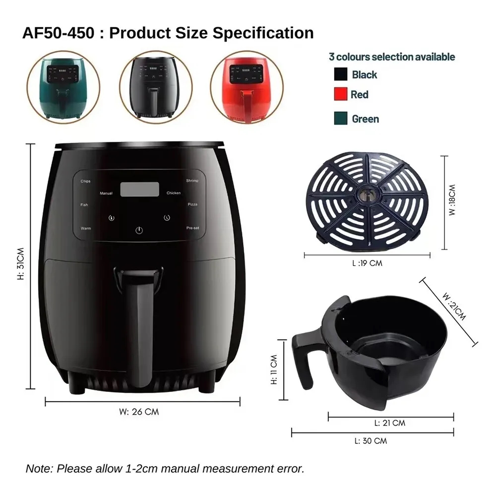 4.5L Intelligent Air Fryer 5