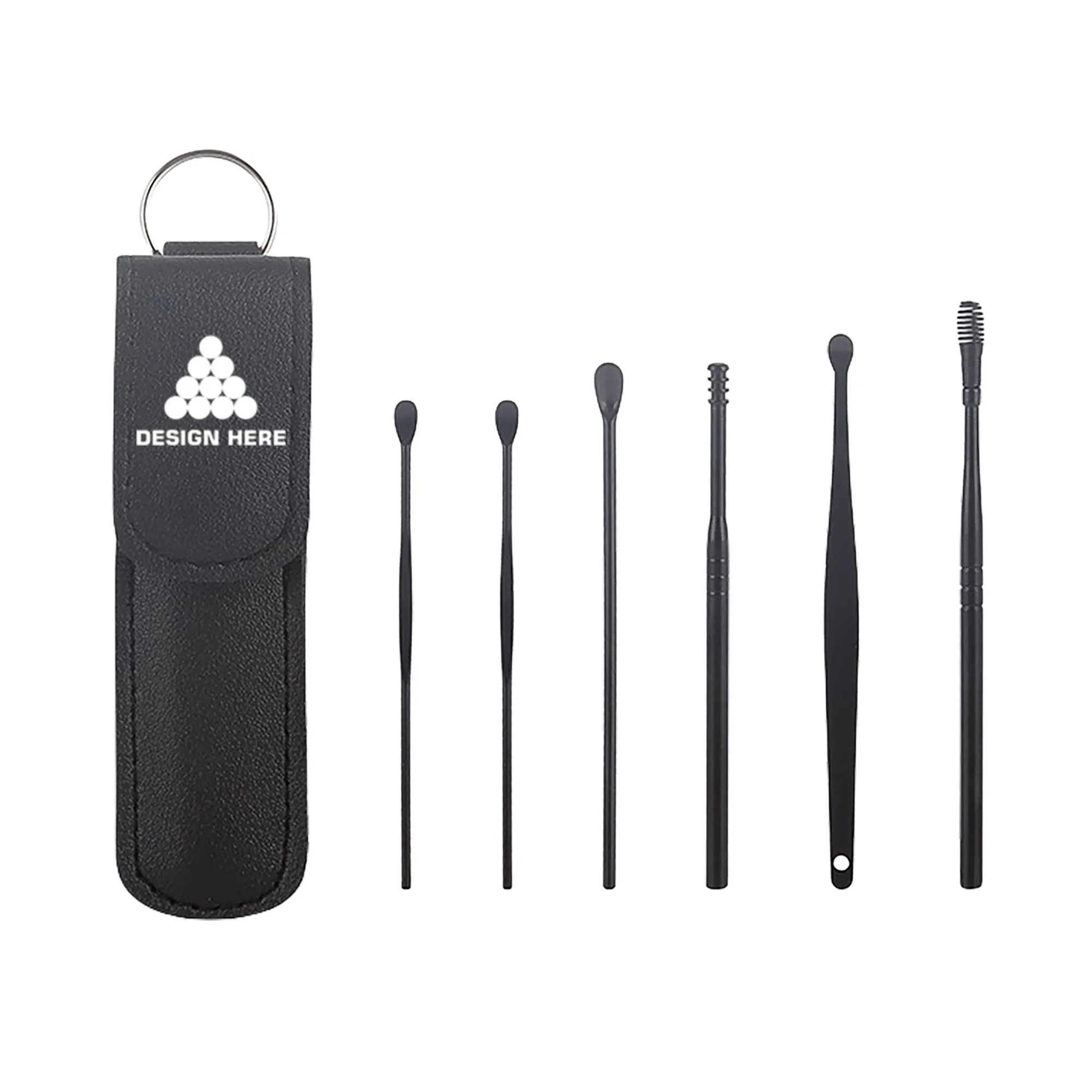 Stainless Steel Double-head Spiral Ear Pick 2