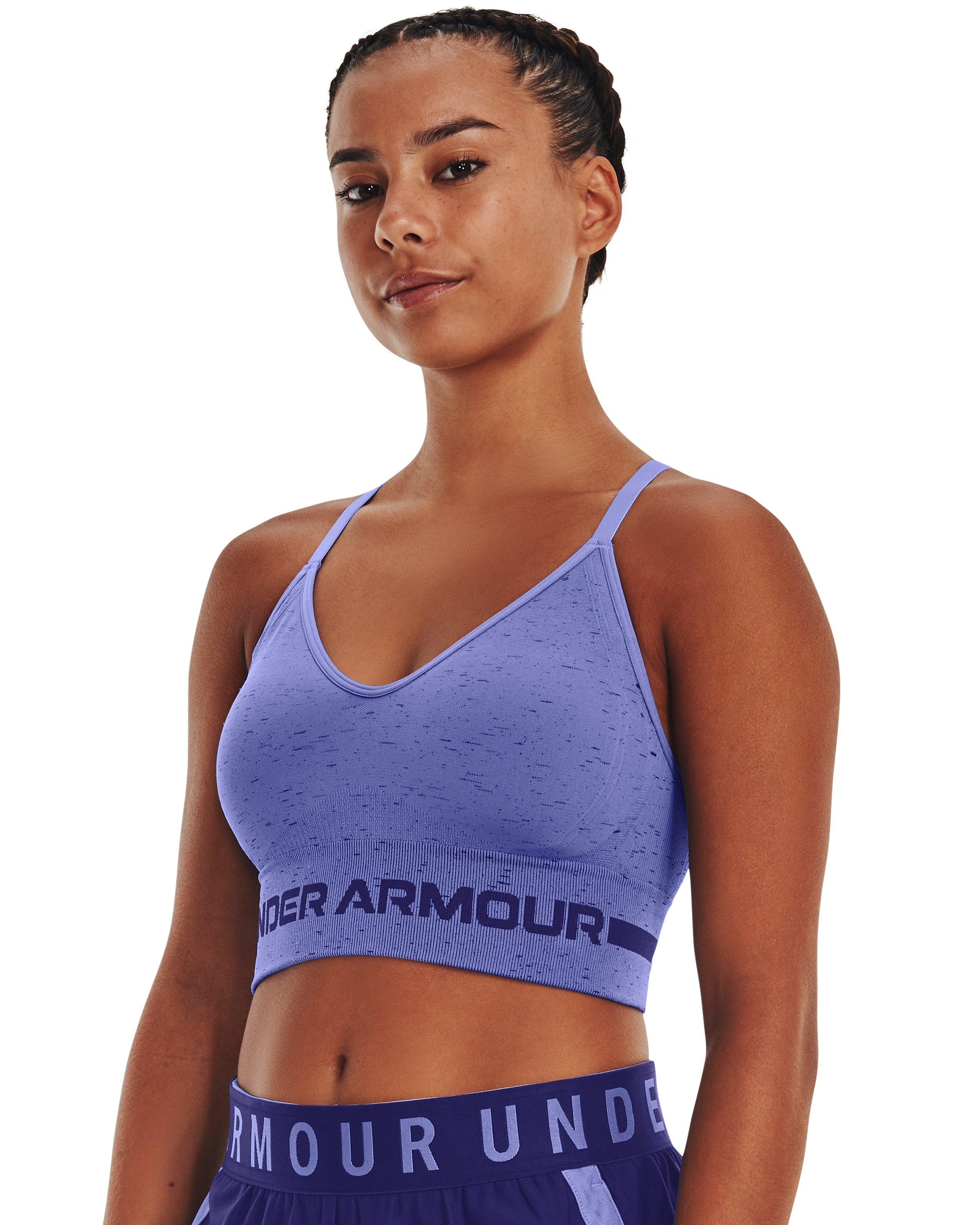UA Seamless Low Long Heather Women's Sports Bra 4